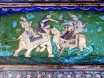 Common Head and Eye of Airavata and Nandi - Wall Painting at Chitrasala, Bundi, Rajasthan