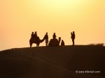 Tourist taking Pictures at Sam Sand Dunes, Jaisalmer, Rajasthan