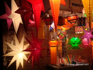 Colorful Diwali Lanterns at Lady Jamshedjee Road, Mahim, Mumbai