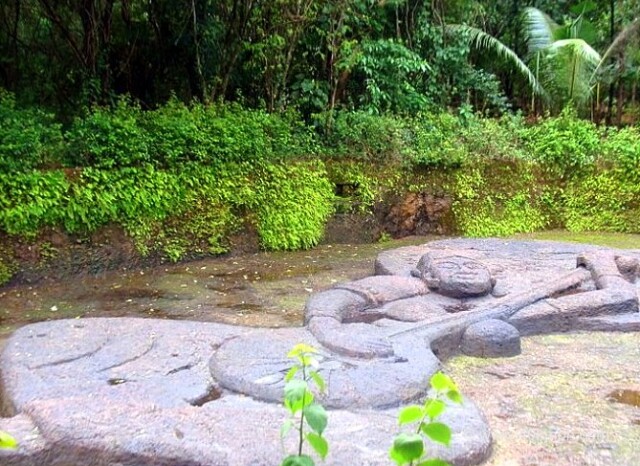 Longest Laterite Sculpture in India - Mirabai at Big Foot, Loutolim (Salcete,, Goa, India)