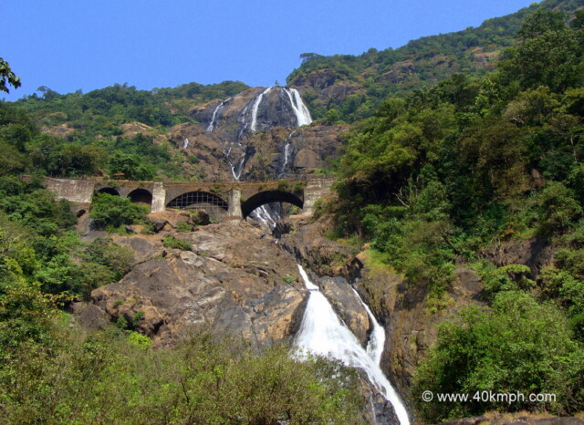 Dudhsagar Waterfalls, Bhagwan Mahaveer Wildlife Sanctuary and National Park, Collem (Sanguem, Goa, India)