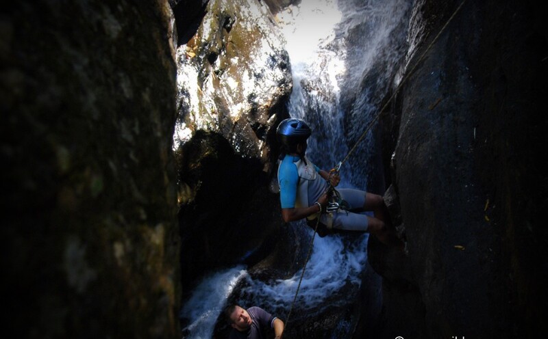 Abseiling Training at Netravali Waterfalls (Sanguem, Goa, India)