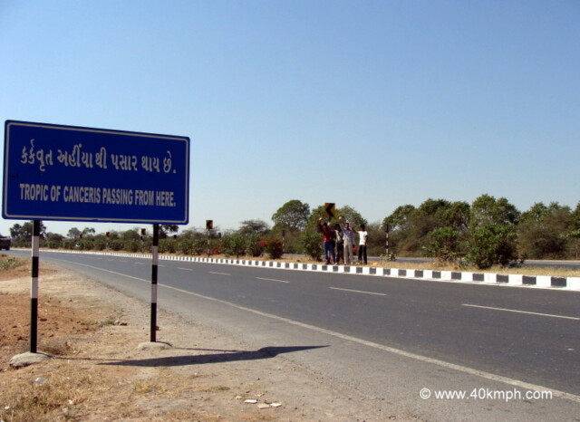 Tropic of Cancer, Sonasan (Sabarkantha, Gujarat, India)