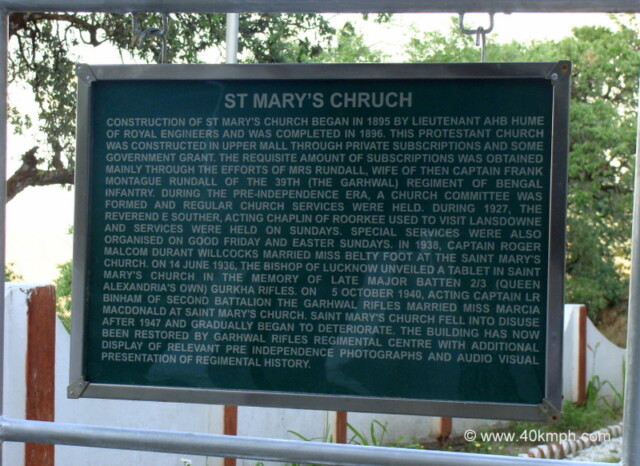 About: St. Mary’s Church (Lansdowne, Pauri Garhwal, Uttarakhand, India)