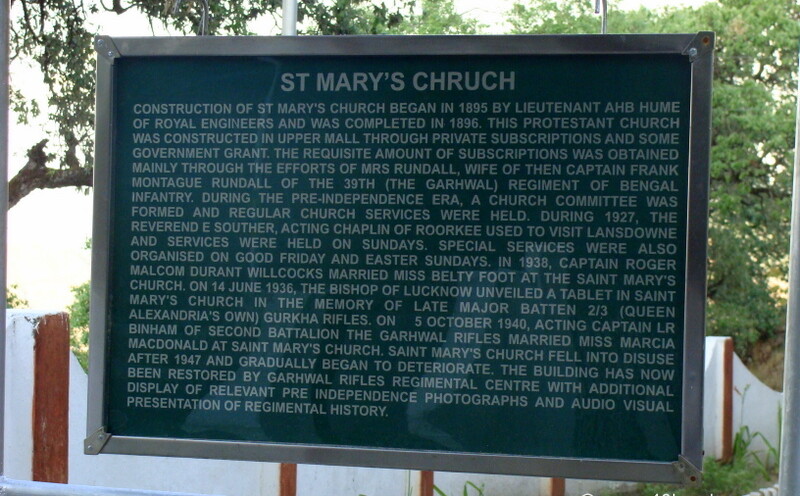 About: St. Mary’s Church (Lansdowne, Pauri Garhwal, Uttarakhand, India)