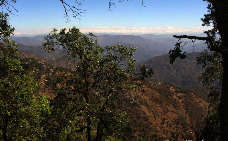 View of Chaukhamba Peak from Sunrise Point, Lansdowne (Pauri Garhwal, Uttarakhand, India)