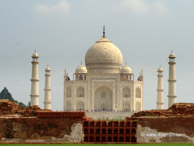 Rear View of Taj Mahal from Mahtab Bagh, Agra, Uttar Pradesh