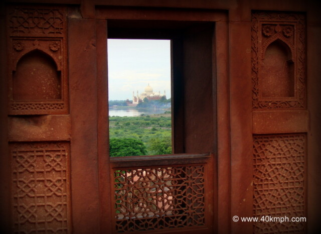 View of Taj Mahal from Akbari Mahal, Agra Fort (Uttar Pradesh, India)