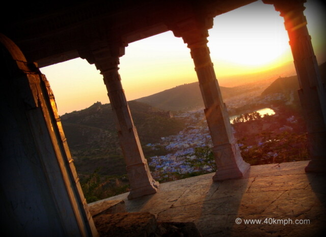 View of Bundi City and The Sunrise from Suraj Chhatri, Bundi (Rajasthan, India)