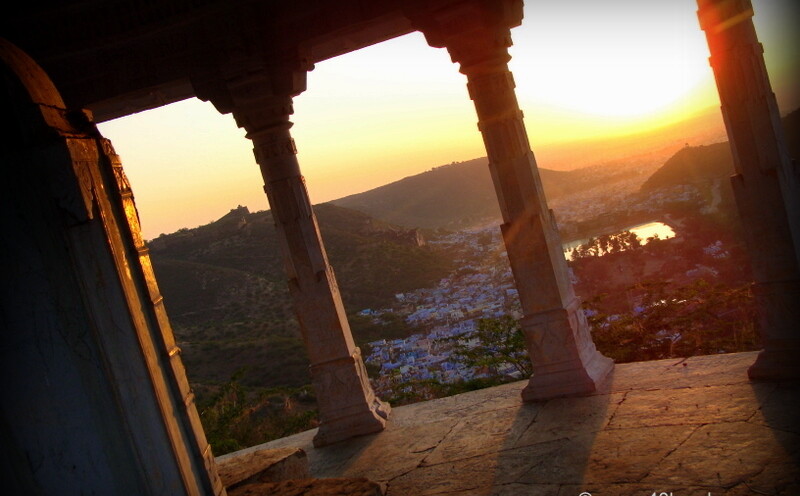 View of Bundi City and The Sunrise from Suraj Chhatri, Bundi (Rajasthan, India)