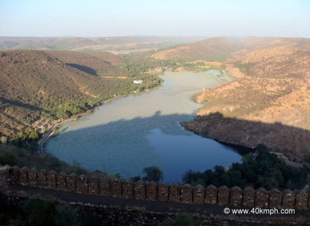 View of Jait Sagar from Taragarh Fort, Bundi, Rajasthan, India