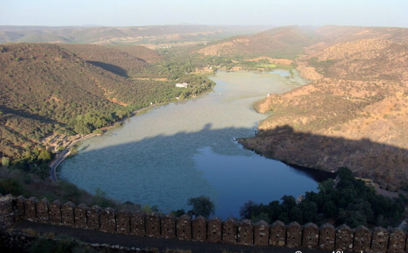 View of Jait Sagar from Taragarh Fort, Bundi, Rajasthan, India