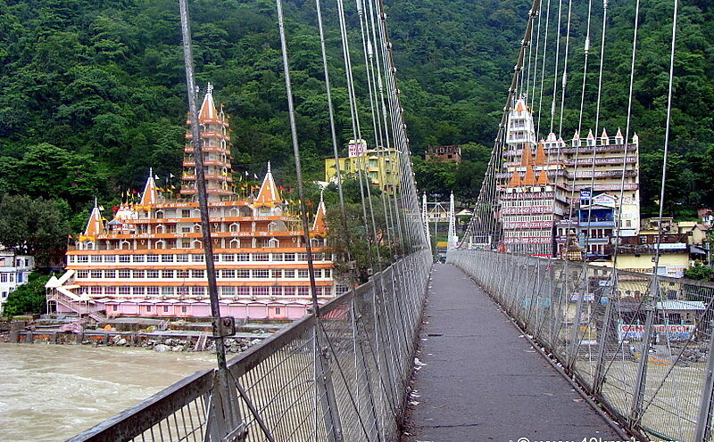 Laxman Jhula Suspension Bridge, Rishikesh, Uttarakhand, India