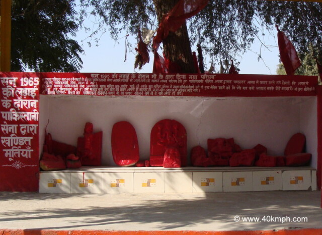 Broken Idols at Ghantayali Mata Temple, Tanot, Rajasthan, India