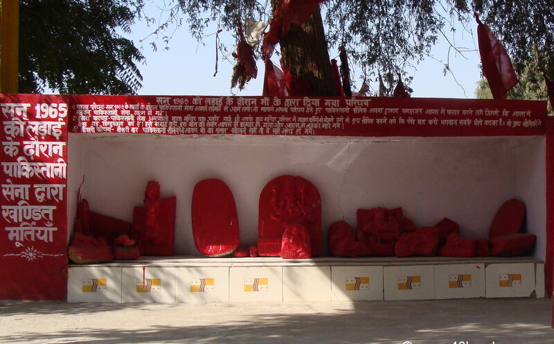 Broken Idols at Ghantayali Mata Temple, Tanot, Rajasthan, India