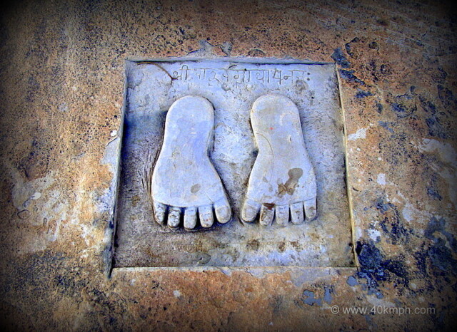 Foot Prints of Shree Parshwanath at Shree Digambar Jain Parshwanath Atishaya Teerthkhshetra, Bijolia, Rajasthan, India