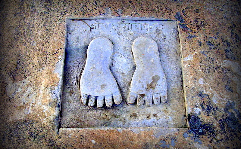 Foot Prints of Shree Parshwanath at Shree Digambar Jain Parshwanath Atishaya Teerthkhshetra, Bijolia, Rajasthan, India