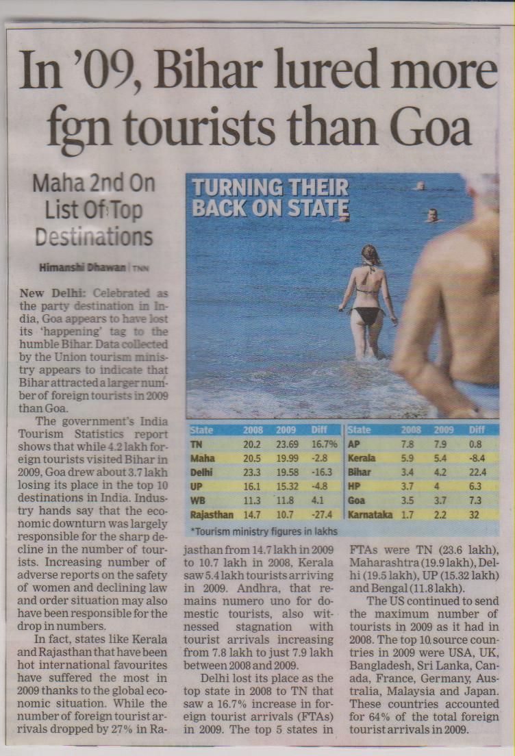 News: Bihar (India) New Upcoming Tourist Destination for Foreign Tourists