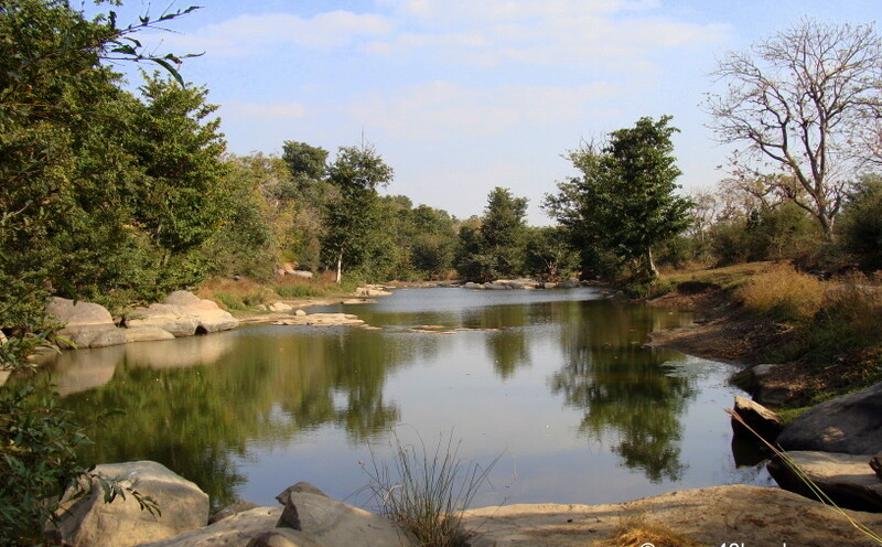 Reservoir nearby Bharkiya Mata ji Temple, Bhopatpura, Bijolia, Rajasthan, India