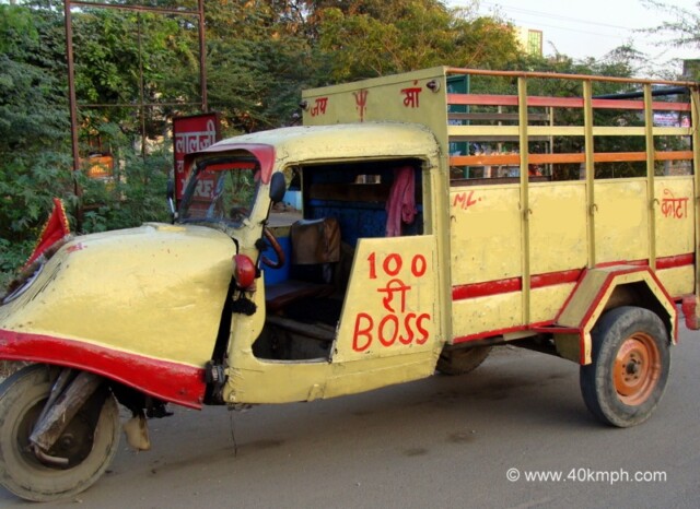 Funny Way of Saying Sorry by a Tempo at Kota, Rajasthan, India