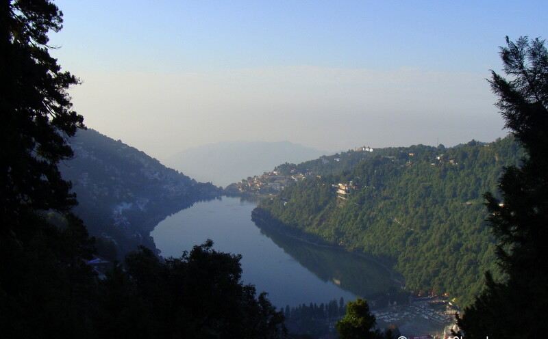 Bird's Eye View of Naini Lake, Nainital (Uttarakhand, India)