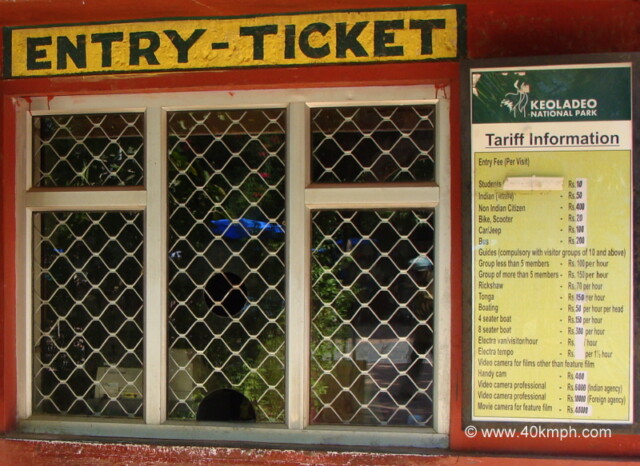 Ticket Counter, Keoladeo National Park, Bharatpur, Rajasthan, India