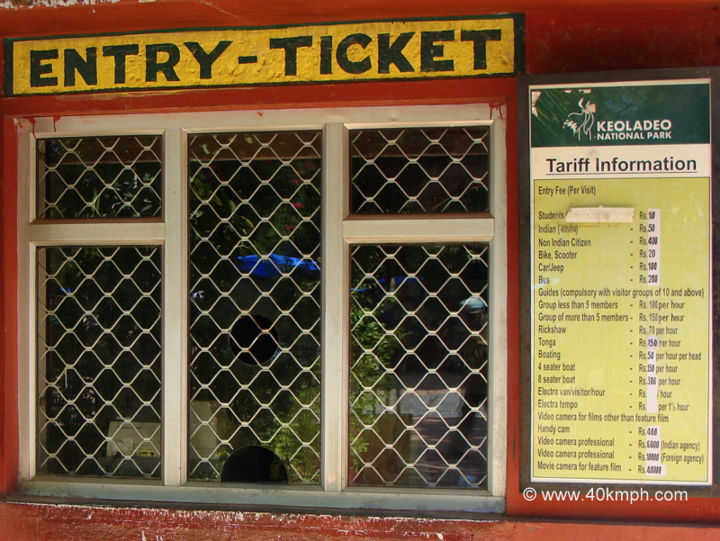 Ticket Counter, Keoladeo National Park