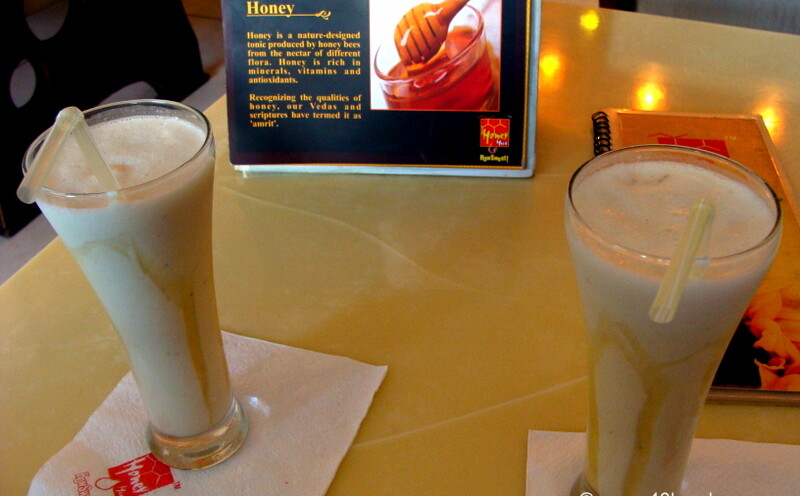 Banana Shake at Honey Hut, Laxman Jhula Road, Tapovan, Rishikesh, Uttarakhand, India