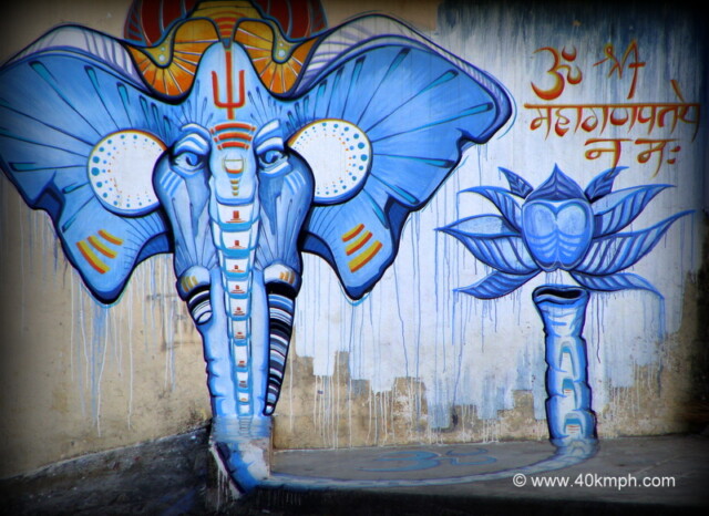 Ganpati Painting on The Wall