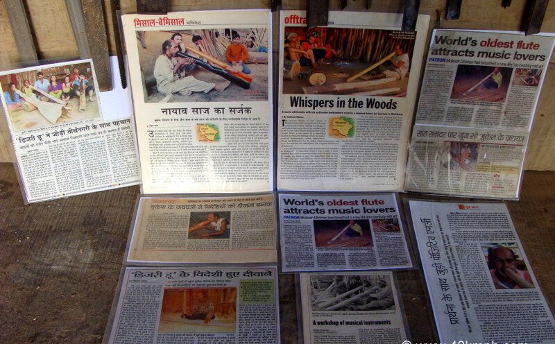 Newspaper Articles on Didgeridoo Workshop at Rishikesh, Uttarakhand, India
