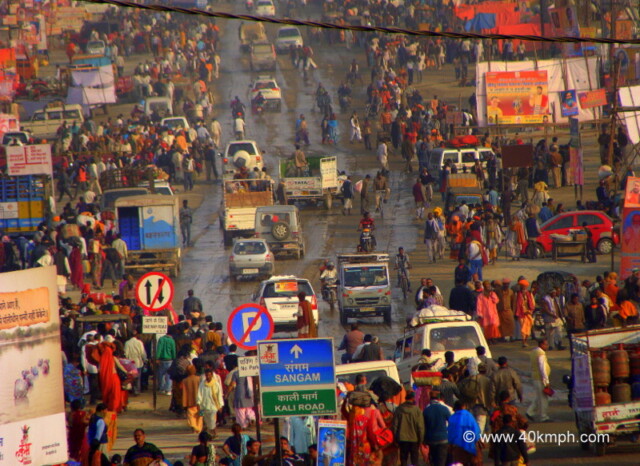View of Road to Sangam, Allahabad, Uttar Pradesh, India