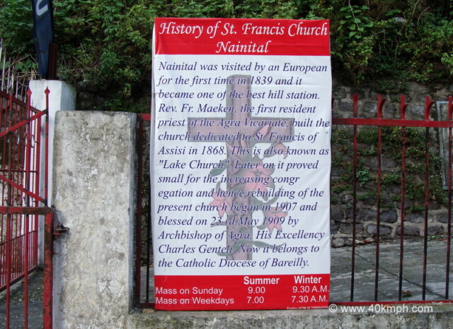 History of St. Francis Catholic Church (Nainital, Uttarakhand, India)