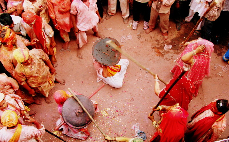 Lathmar Holi - 2013, Barsana, Uttar Pradesh, India
