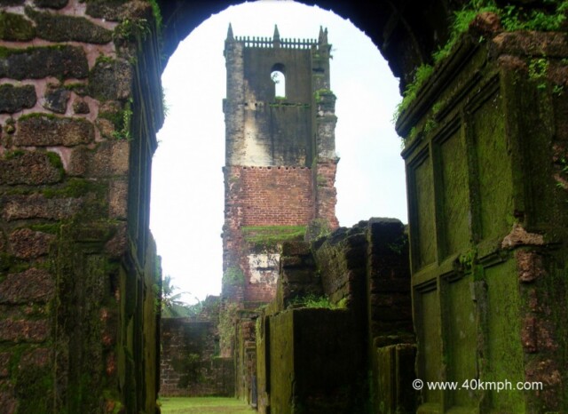 The Tower of The Church of St. Augustine, Old Goa (India)