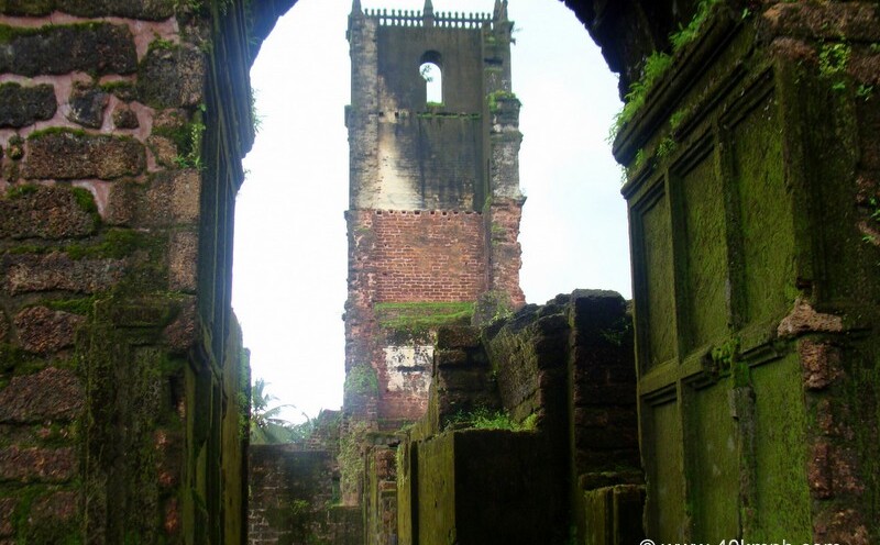 The Tower of The Church of St. Augustine, Old Goa (India)
