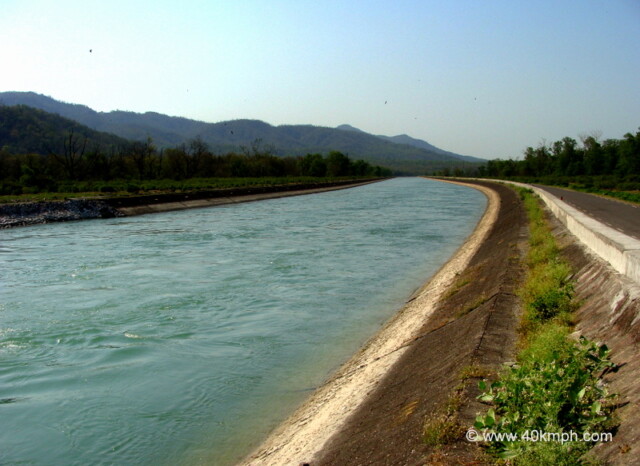 View of Ganga Canal, Chilla, Rishikesh, Uttarakhand, India