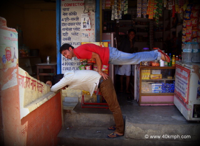 Yoga Poses at Swarg Ashram, Rishikesh, Uttarakhand, India