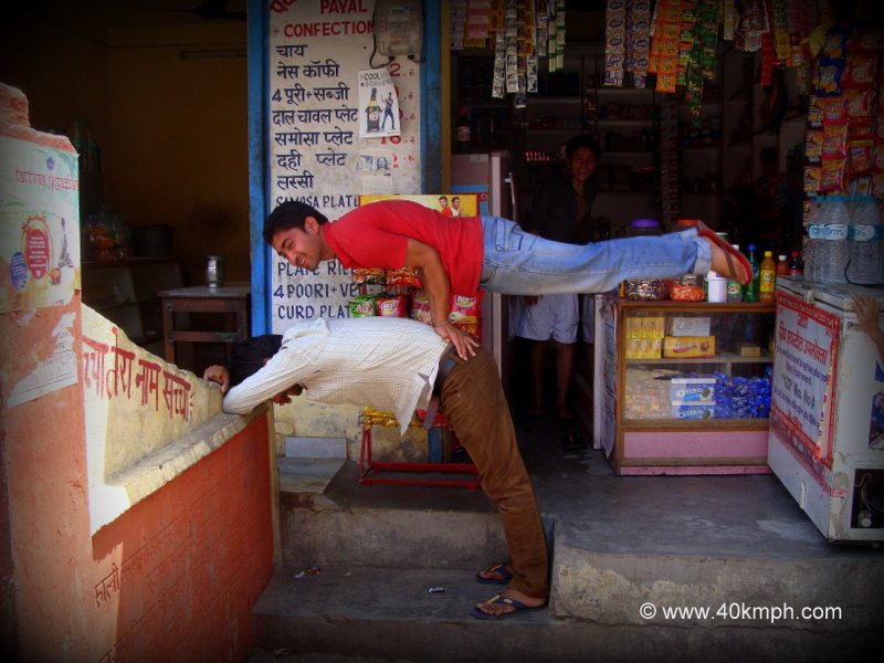 Yoga Poses at Swarg Ashram, Rishikesh, Uttarakhand, India