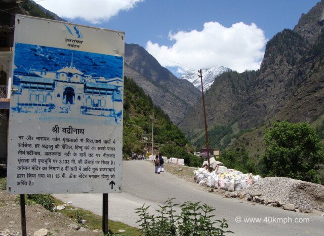 A Small Description About Shri Badrinath by Uttarakhand Tourism at Pandukeshwar, Uttarakhand, India