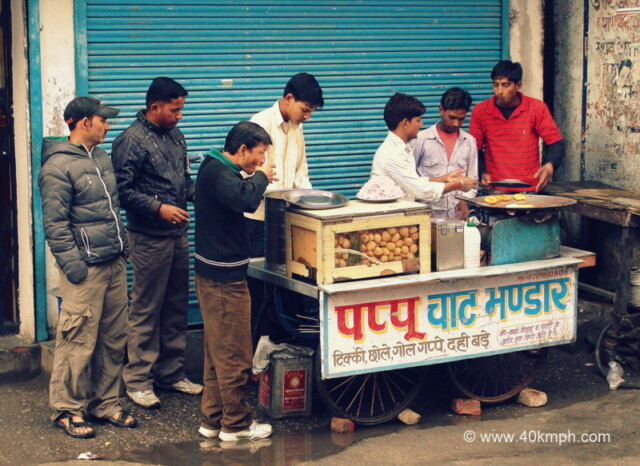 Chaat Kiosk at Upper Bazar, Joshimath, Uttarakhand, India