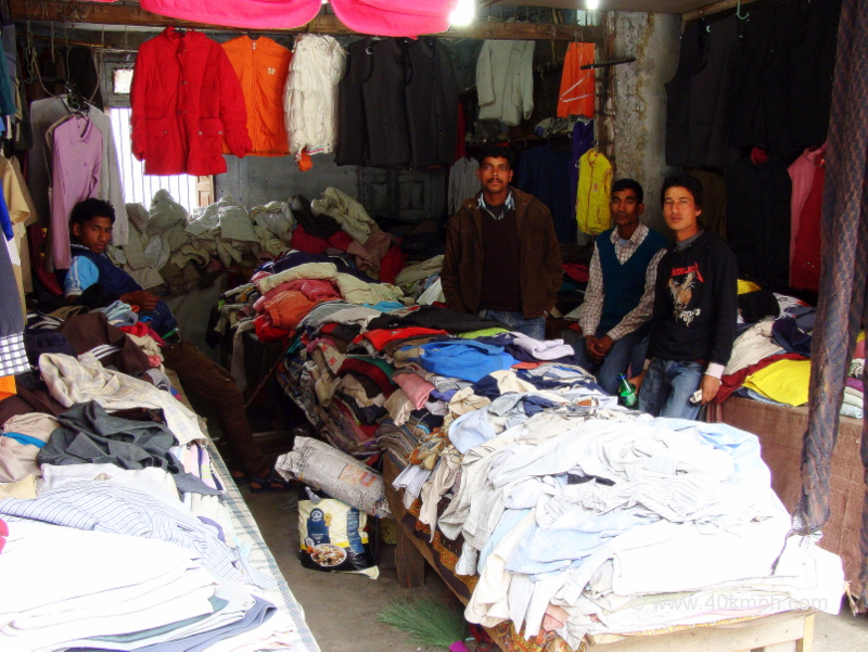 Cheap Winter Wear Shop at Joshimath, Uttarakhand, India