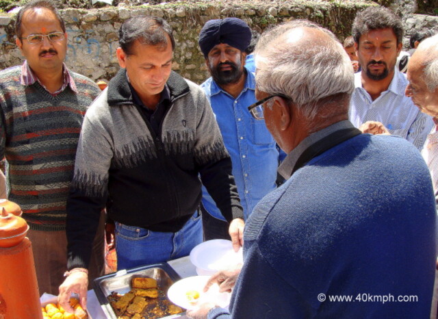 Free Breakfast for Devotees at Badrinath, Uttarakhand, India
