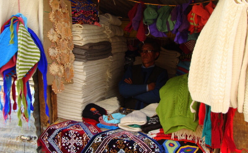 Handmade Woolen Clothes Shop at Mana Village, Uttarakhand, India