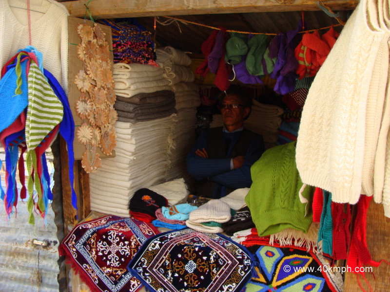 Handmade Woolen Clothes Shop at Mana Village, Uttarakhand, India