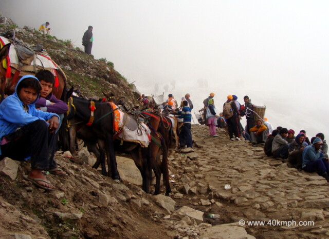 Horseback Riding Ends before Hemkund Glacier, Chamoli, Uttarakhand, India