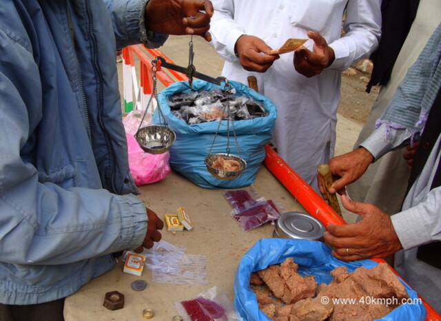 Man Selling Herbs nearby Ghangaria, Uttarakhand, India