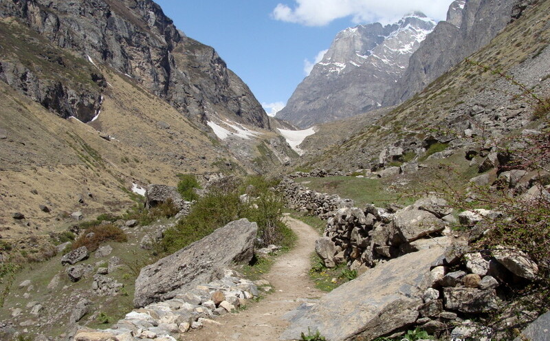 Vasudhara Falls Trek, near Mana Village, Uttarakhand, India