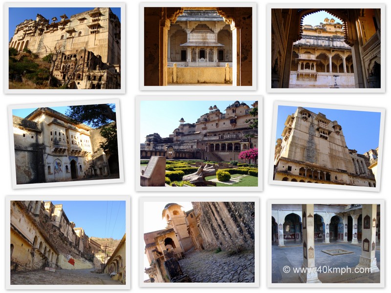 Collage of Bundi Palace and Chitrashala (Rajasthan, India)