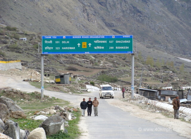 Distance from Mana, Chamoli, Uttarakhand, India