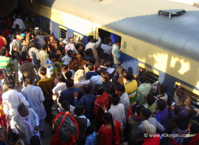 EMU Train, New Delhi Railway Station, India